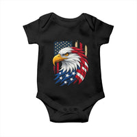 Fierce American Eagle Baby Onesie Bold Patriotic 4th of July USA Freedom - Wonder Print Shop