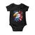 Fierce American Eagle Baby Onesie Bold Patriotic 4th of July USA Freedom - Wonder Print Shop