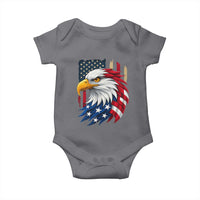 Fierce American Eagle Baby Onesie Bold Patriotic 4th of July USA Freedom - Wonder Print Shop