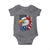 Fierce American Eagle Baby Onesie Bold Patriotic 4th of July USA Freedom - Wonder Print Shop
