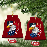 Fierce American Eagle Ceramic Ornament Bold Patriotic 4th of July USA Freedom - Wonder Print Shop