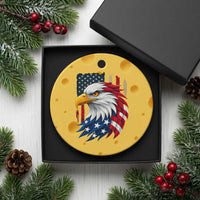 Fierce American Eagle Ceramic Ornament Bold Patriotic 4th of July USA Freedom - Wonder Print Shop