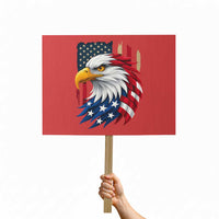 Fierce American Eagle Protest Sign Bold Patriotic 4th of July USA Freedom - Wonder Print Shop