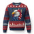 Fierce American Eagle Ugly Christmas Sweater Bold Patriotic 4th of July USA Freedom - Wonder Print Shop
