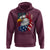 Fierce American Eagle Hoodie Bold Patriotic 4th of July USA Freedom - Wonder Print Shop