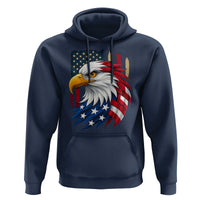 Fierce American Eagle Hoodie Bold Patriotic 4th of July USA Freedom - Wonder Print Shop