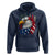 Fierce American Eagle Hoodie Bold Patriotic 4th of July USA Freedom - Wonder Print Shop