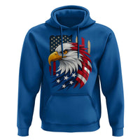 Fierce American Eagle Hoodie Bold Patriotic 4th of July USA Freedom - Wonder Print Shop