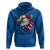 Fierce American Eagle Hoodie Bold Patriotic 4th of July USA Freedom - Wonder Print Shop