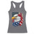 Fierce American Eagle Racerback Tank Top Bold Patriotic 4th of July USA Freedom - Wonder Print Shop