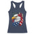 Fierce American Eagle Racerback Tank Top Bold Patriotic 4th of July USA Freedom - Wonder Print Shop