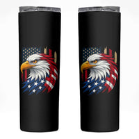 Fierce American Eagle Skinny Tumbler Bold Patriotic 4th of July USA Freedom - Wonder Print Shop