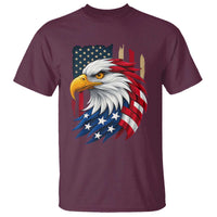 Fierce American Eagle T Shirt Bold Patriotic 4th of July USA Freedom - Wonder Print Shop