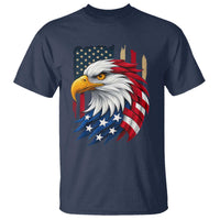 Fierce American Eagle T Shirt Bold Patriotic 4th of July USA Freedom - Wonder Print Shop
