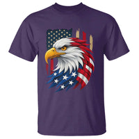 Fierce American Eagle T Shirt Bold Patriotic 4th of July USA Freedom - Wonder Print Shop