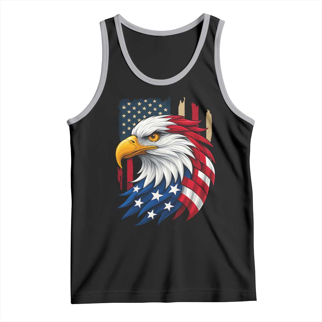 Fierce American Eagle Tank Top Bold Patriotic 4th of July USA Freedom - Wonder Print Shop