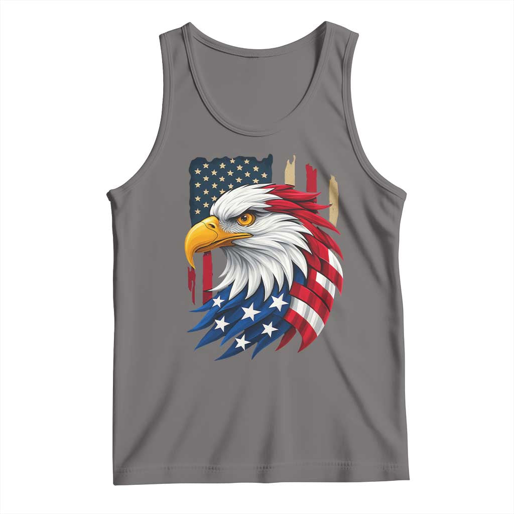 Fierce American Eagle Tank Top Bold Patriotic 4th of July USA Freedom - Wonder Print Shop