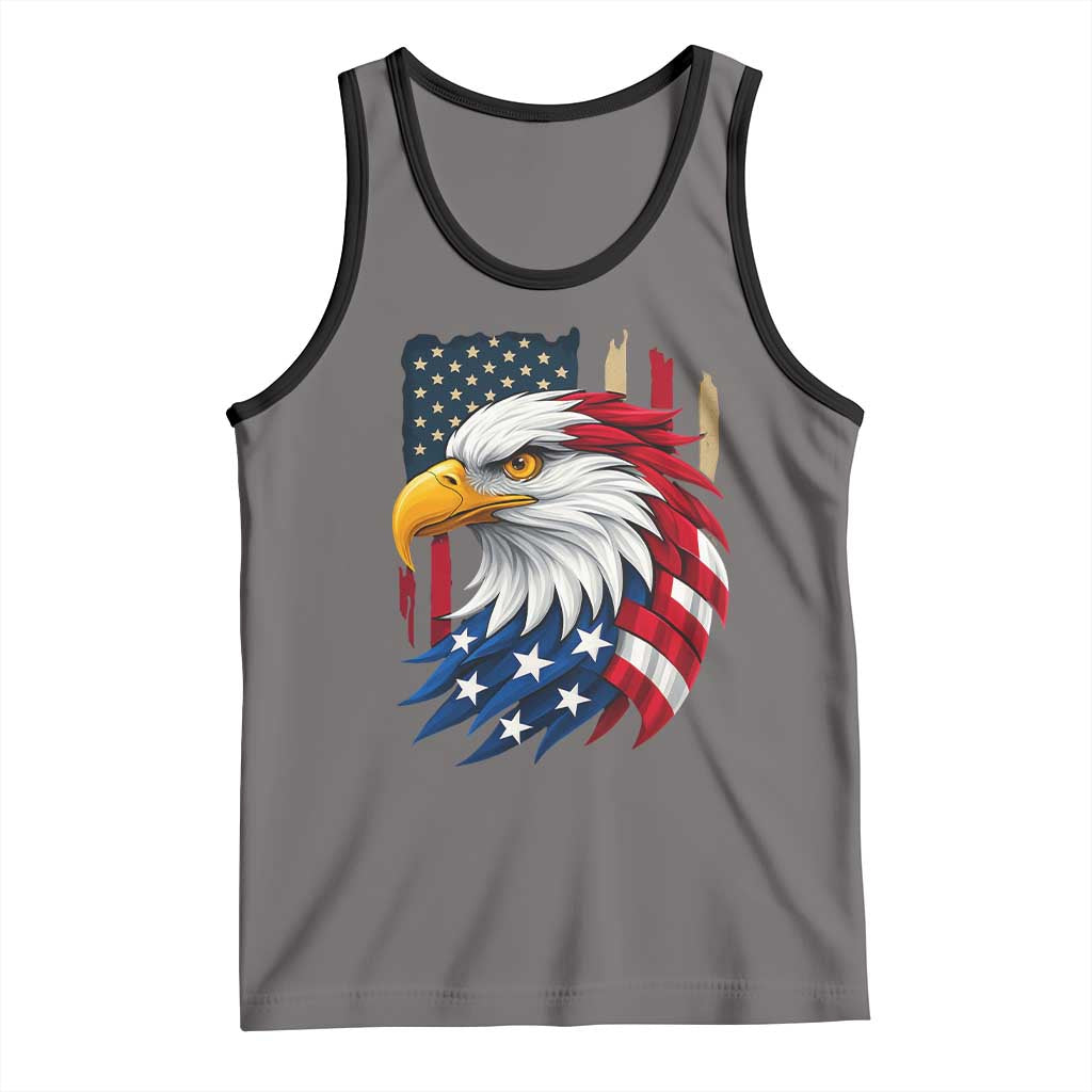 Fierce American Eagle Tank Top Bold Patriotic 4th of July USA Freedom - Wonder Print Shop