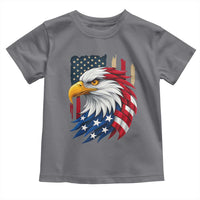 Fierce American Eagle Toddler T Shirt Bold Patriotic 4th of July USA Freedom - Wonder Print Shop