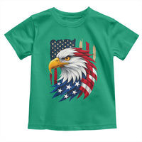 Fierce American Eagle Toddler T Shirt Bold Patriotic 4th of July USA Freedom - Wonder Print Shop
