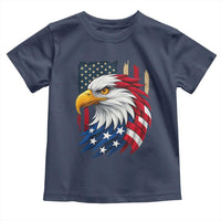 Fierce American Eagle Toddler T Shirt Bold Patriotic 4th of July USA Freedom - Wonder Print Shop