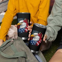Fierce American Eagle Tumbler Cup Bold Patriotic 4th of July USA Freedom - Wonder Print Shop