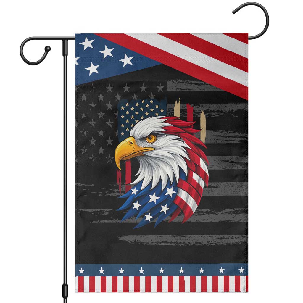 Fierce American Eagle Garden Flag Bold Patriotic 4th of July USA Freedom