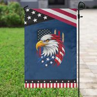 Fierce American Eagle Garden Flag Bold Patriotic 4th of July USA Freedom