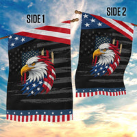 Fierce American Eagle Garden Flag Bold Patriotic 4th of July USA Freedom