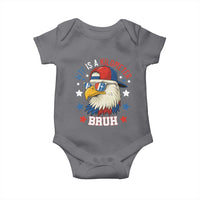 WTF Is A Kilometer Bruh Baby Onesie Funny Patriotic American Bald Eagle TS02
