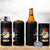 WTF Is A Kilometer Bruh 4 in 1 Can Cooler Tumbler Funny Patriotic American Bald Eagle TS02