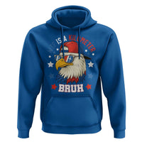WTF Is A Kilometer Bruh Hoodie Funny Patriotic American Bald Eagle TS02