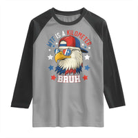 WTF Is A Kilometer Bruh Raglan Shirt Funny Patriotic American Bald Eagle TS02