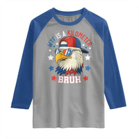 WTF Is A Kilometer Bruh Raglan Shirt Funny Patriotic American Bald Eagle TS02