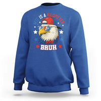 WTF Is A Kilometer Bruh Sweatshirt Funny Patriotic American Bald Eagle TS02