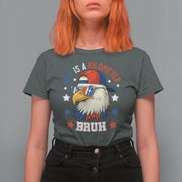 WTF Is A Kilometer Bruh T Shirt For Women Funny Patriotic American Bald Eagle TS02