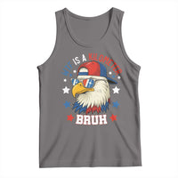 WTF Is A Kilometer Bruh Tank Top Funny Patriotic American Bald Eagle TS02