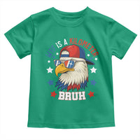 WTF Is A Kilometer Bruh Toddler T Shirt Funny Patriotic American Bald Eagle TS02