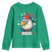 WTF Is A Kilometer Bruh Youth Sweatshirt Funny Patriotic American Bald Eagle TS02