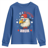 WTF Is A Kilometer Bruh Youth Sweatshirt Funny Patriotic American Bald Eagle TS02