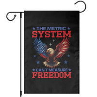 The Metric System Can't Measure Freedom Garden Flag Funny Patriotic Eagle 4th of July USA Flag - Wonder Print Shop