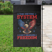 The Metric System Can't Measure Freedom Garden Flag Funny Patriotic Eagle 4th of July USA Flag - Wonder Print Shop
