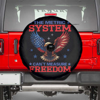 The Metric System Can't Measure Freedom Spare Tire Cover Funny Patriotic Eagle 4th of July USA Flag - Wonder Print Shop