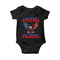 The Metric System Can't Measure Freedom Baby Onesie Funny Patriotic Eagle 4th of July USA Flag - Wonder Print Shop