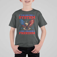 The Metric System Can't Measure Freedom T Shirt For Kid Funny Patriotic Eagle 4th of July USA Flag - Wonder Print Shop