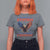The Metric System Can't Measure Freedom T Shirt For Women Funny Patriotic Eagle 4th of July USA Flag - Wonder Print Shop