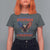The Metric System Can't Measure Freedom T Shirt For Women Funny Patriotic Eagle 4th of July USA Flag - Wonder Print Shop