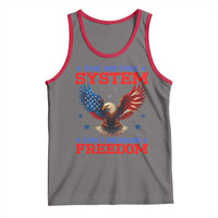 The Metric System Can't Measure Freedom Tank Top Funny Patriotic Eagle 4th of July USA Flag - Wonder Print Shop