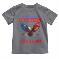 The Metric System Can't Measure Freedom Toddler T Shirt Funny Patriotic Eagle 4th of July USA Flag - Wonder Print Shop