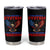 The Metric System Can't Measure Freedom Tumbler Cup Funny Patriotic Eagle 4th of July USA Flag - Wonder Print Shop